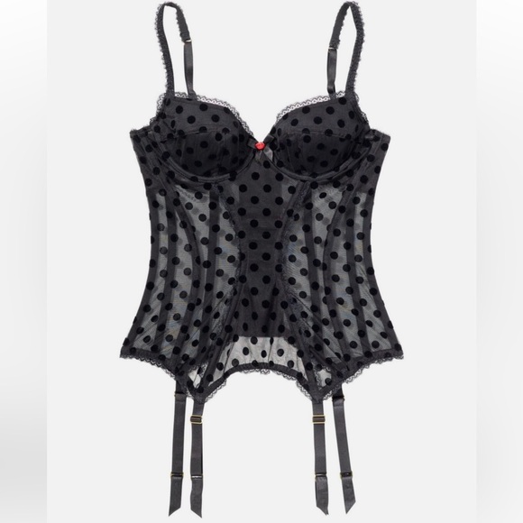 Agent Provocateur Other - Agent Provocateur Black Polka Dot Bustier